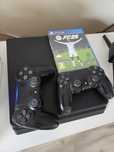 Sprzedam konsole ps4 slim dwa pady plus fifa 25