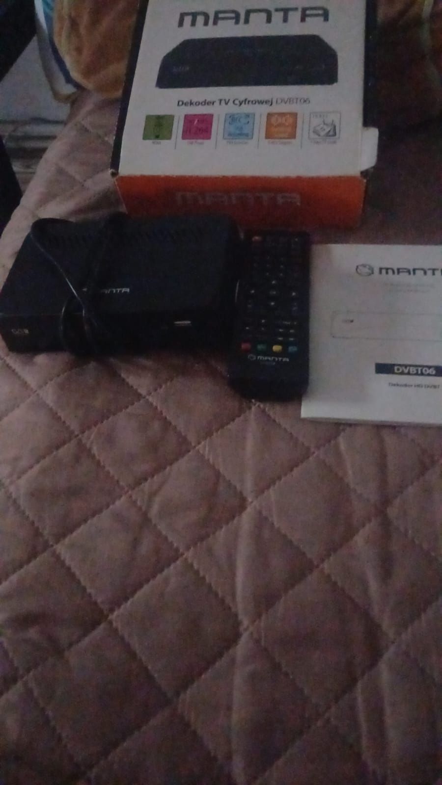 Dekoder DVB-T MANTA Dekoder TV Cyfrowej DVBT06

Dekoder TV Cyfrowej DV