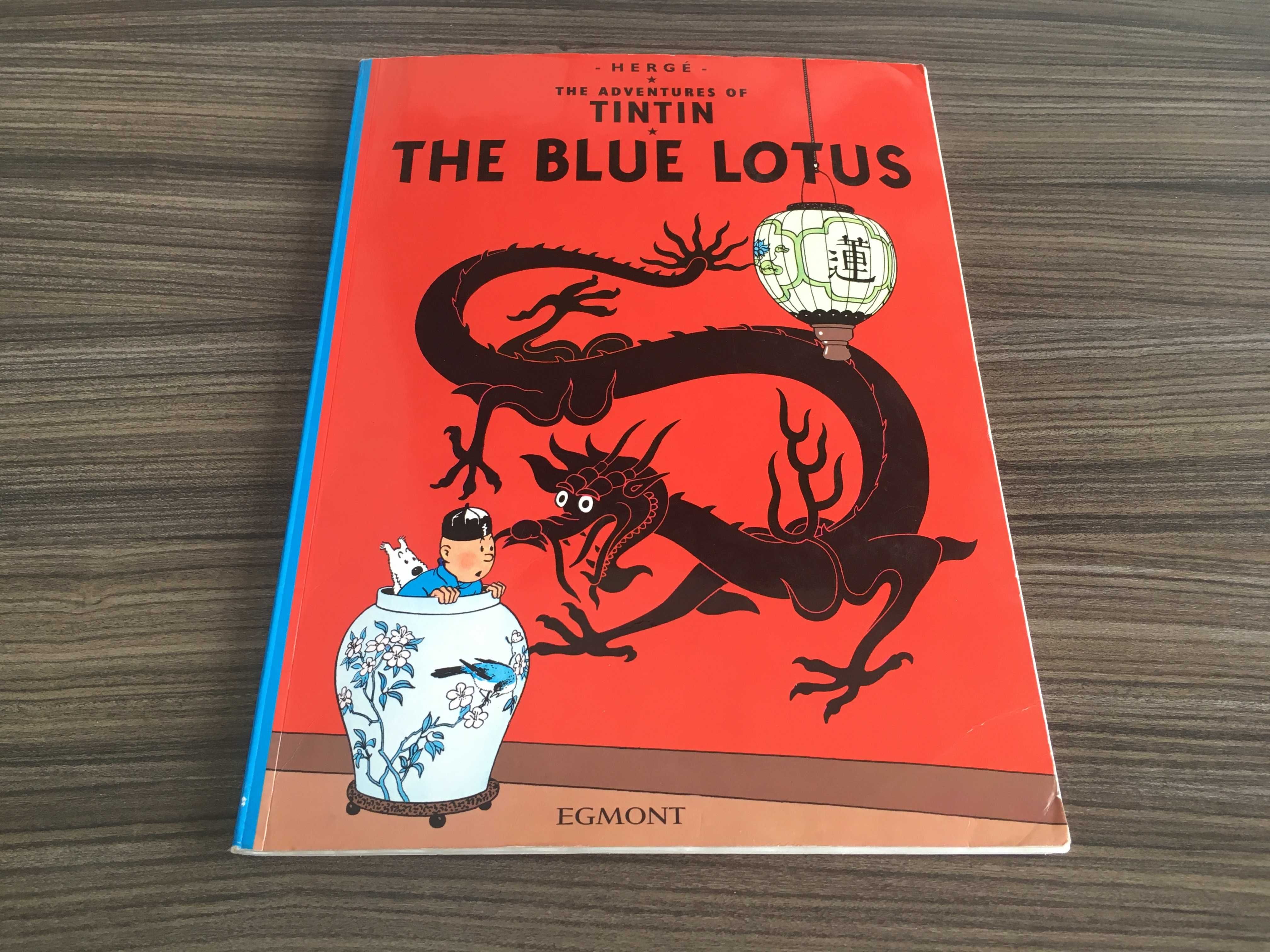 Komiks: The Adventures of Tintin: The Blue Lotus (duży format)
