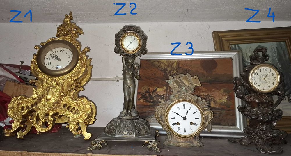 Kolekcja starych zegarów na sprzedaż