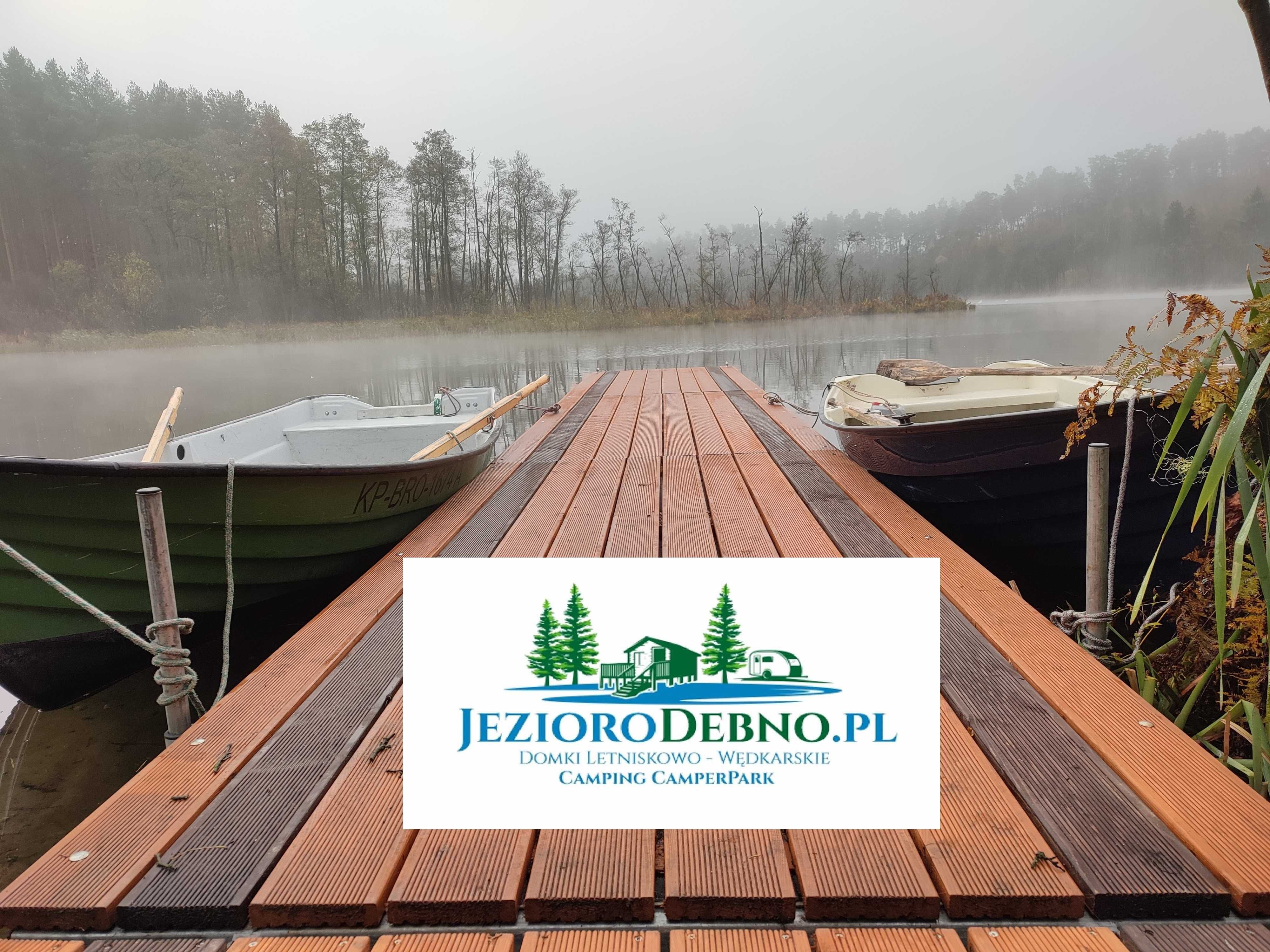 Urlop Wędkarski nad Jez. Dębno Łódź Wędka Spining ! Wolny od 08-10.08