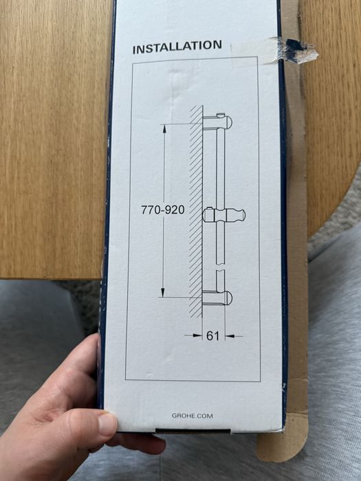 Grohe Euphoria drążek prysznicowy  NOWY 770-920mm