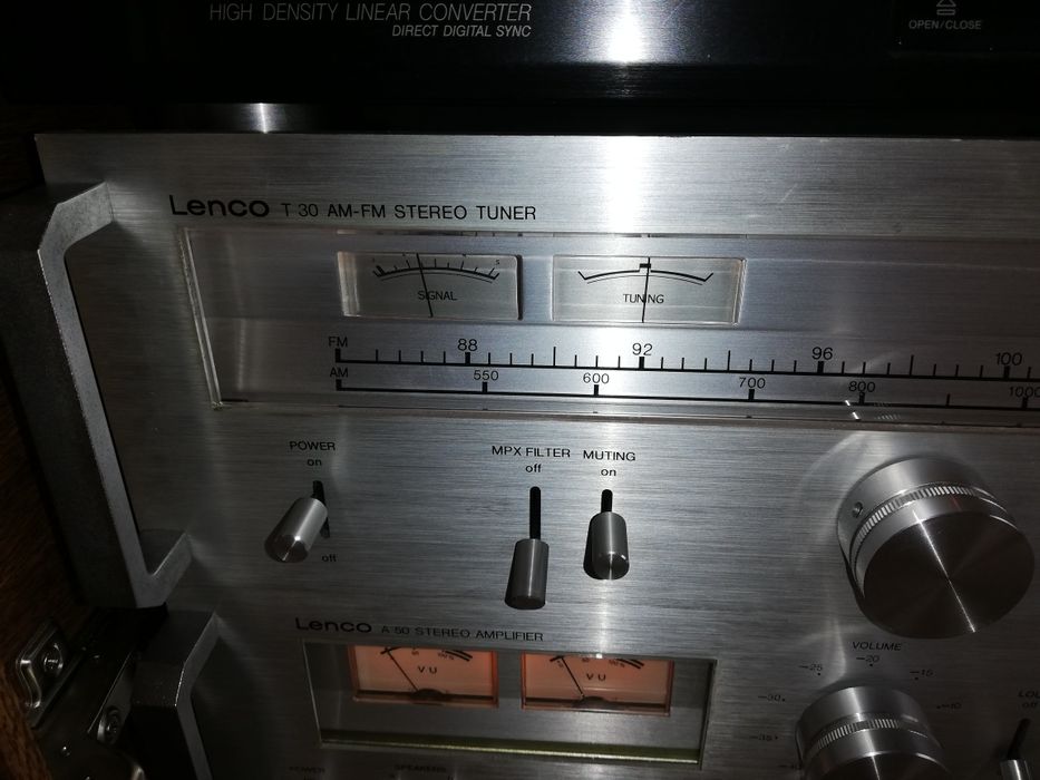 Zestaw stereo vintage Lenco A50 +Lenco T50,poszukiwany zestaw