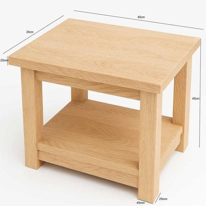 Taboret/podnóżek dębowy 40x30cm