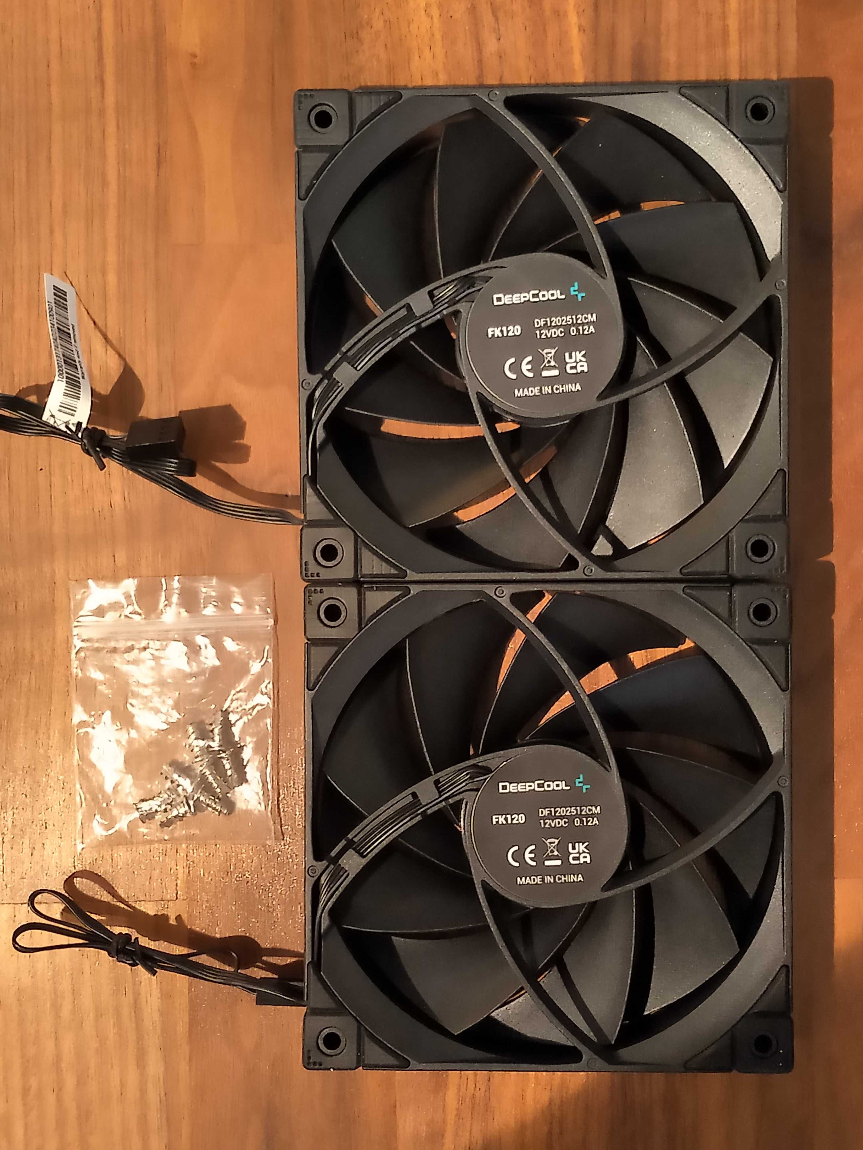 2 wentylatory 120mm DEEPCOOL FK120 12V PWM 1850obr NOWE