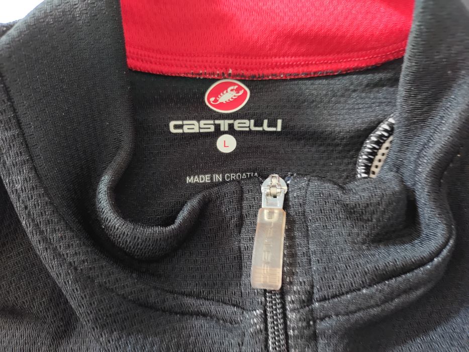 CASTELLI profesjonalna bluza rowerowa czarna L