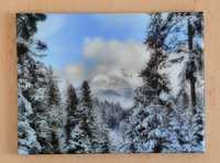 5Zdjęcie na płótnie 40x30 cm, góry, Tyrol zimą