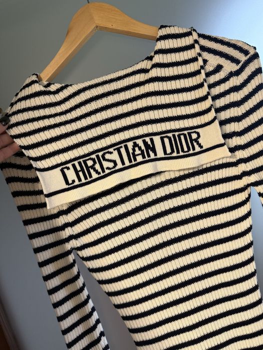 Sukienka bluzka tunika dzianinowa Christian Dior Dzianina sweter