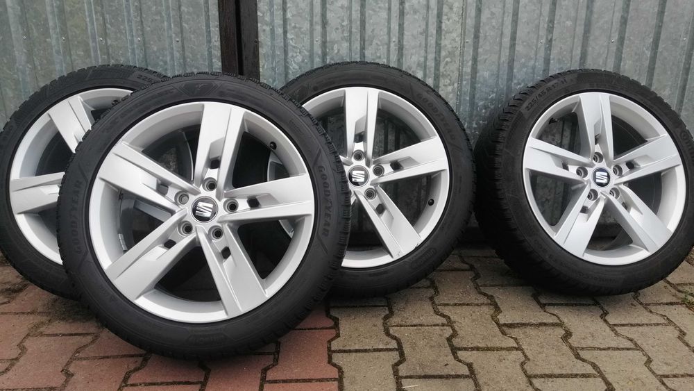 Alufelgi 17" Seat Leon opony zimowe Goodyear/Continental 225/45/17
