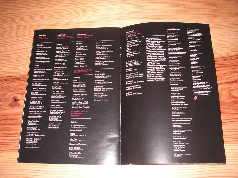 DVD Rolling Stones - The Biggest Bang World Tour Concert - Caixa 4 Dvd