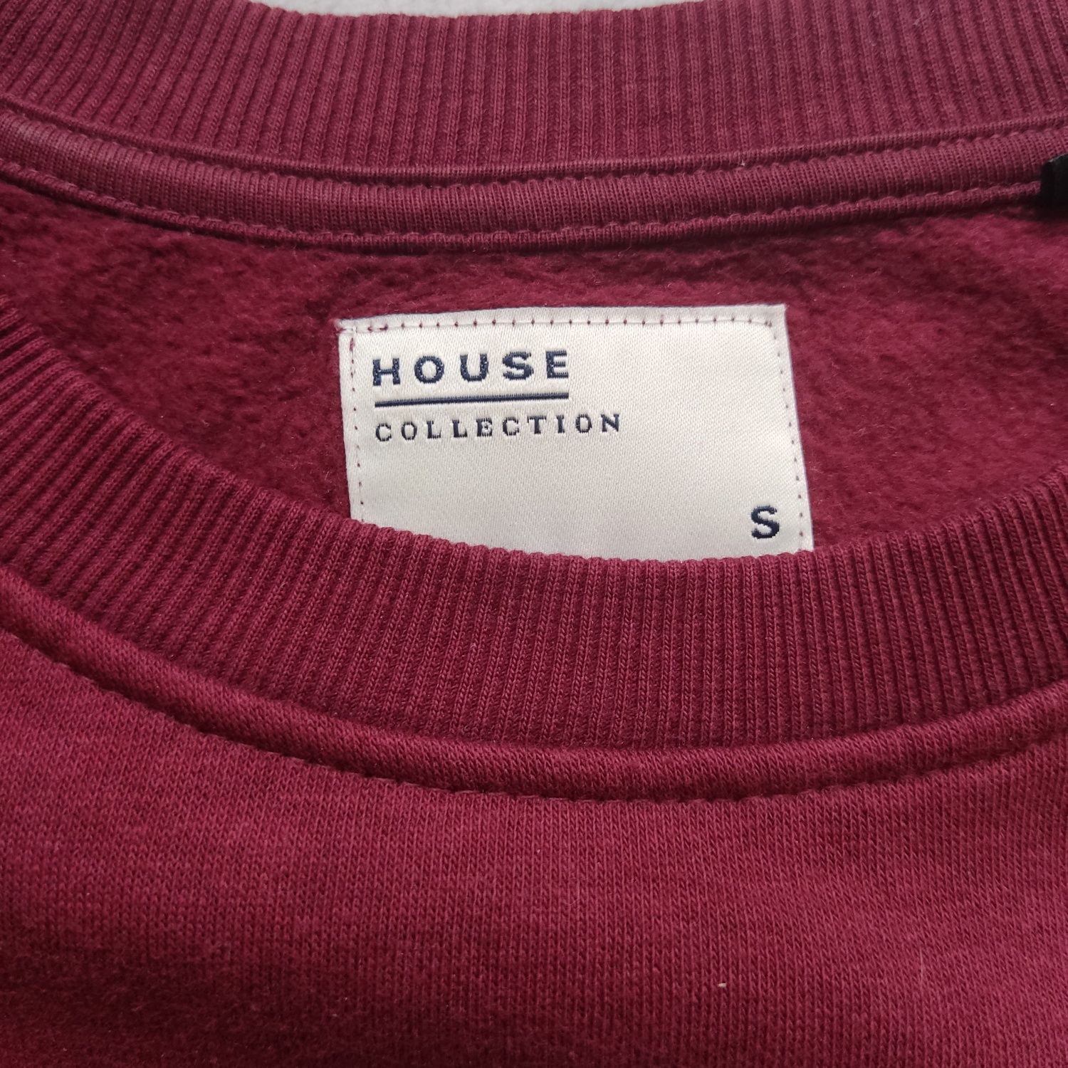 Bordowa czerwona bluza S house