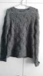 Sweter ażurowy szary damski rozmiar 34/XS