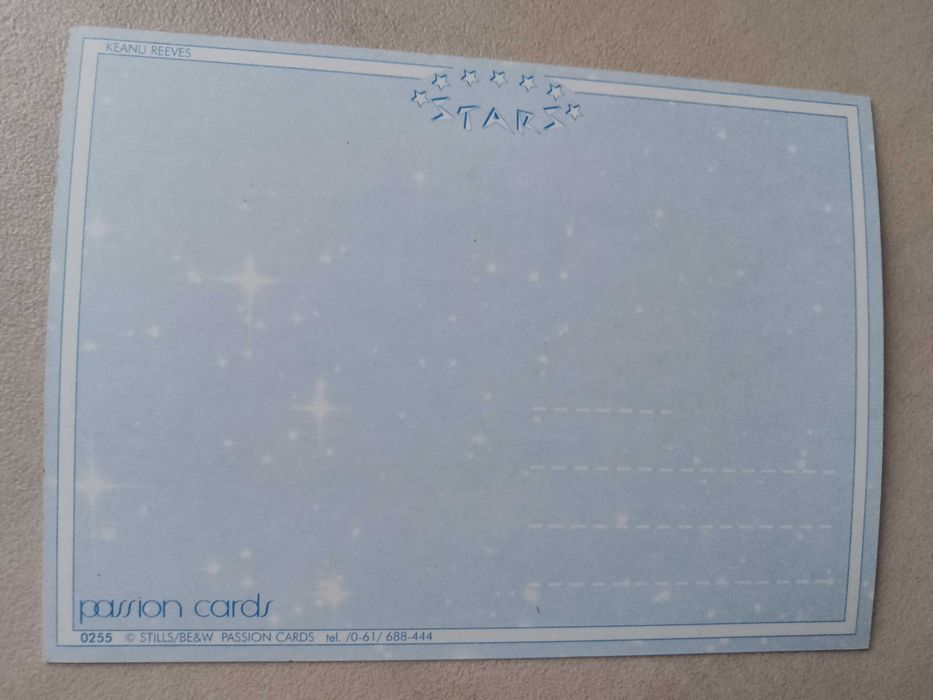 Pocztówka kolekcjonerska Keanu Reaves