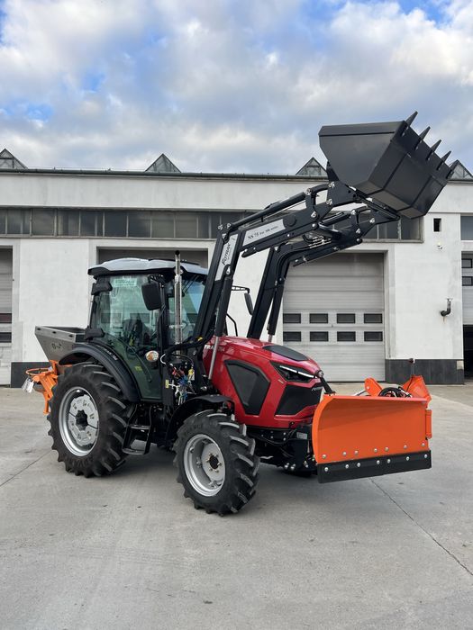 Ciągnik Rolniczy FOTRAK 75 KM 3l silnik Z Tuzem i Pługiem do Śniegu