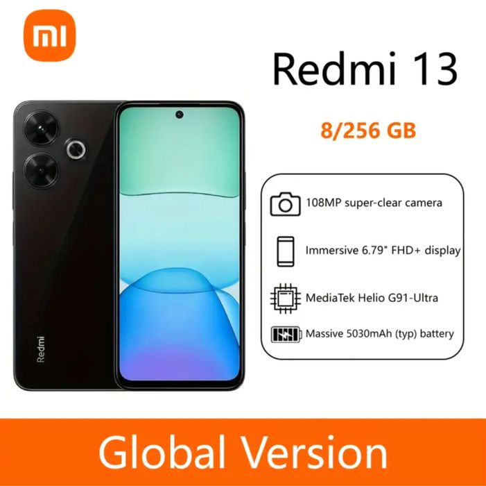 Новый XIAOMI redmi 13 | 8/256 ГБ | Запечатан