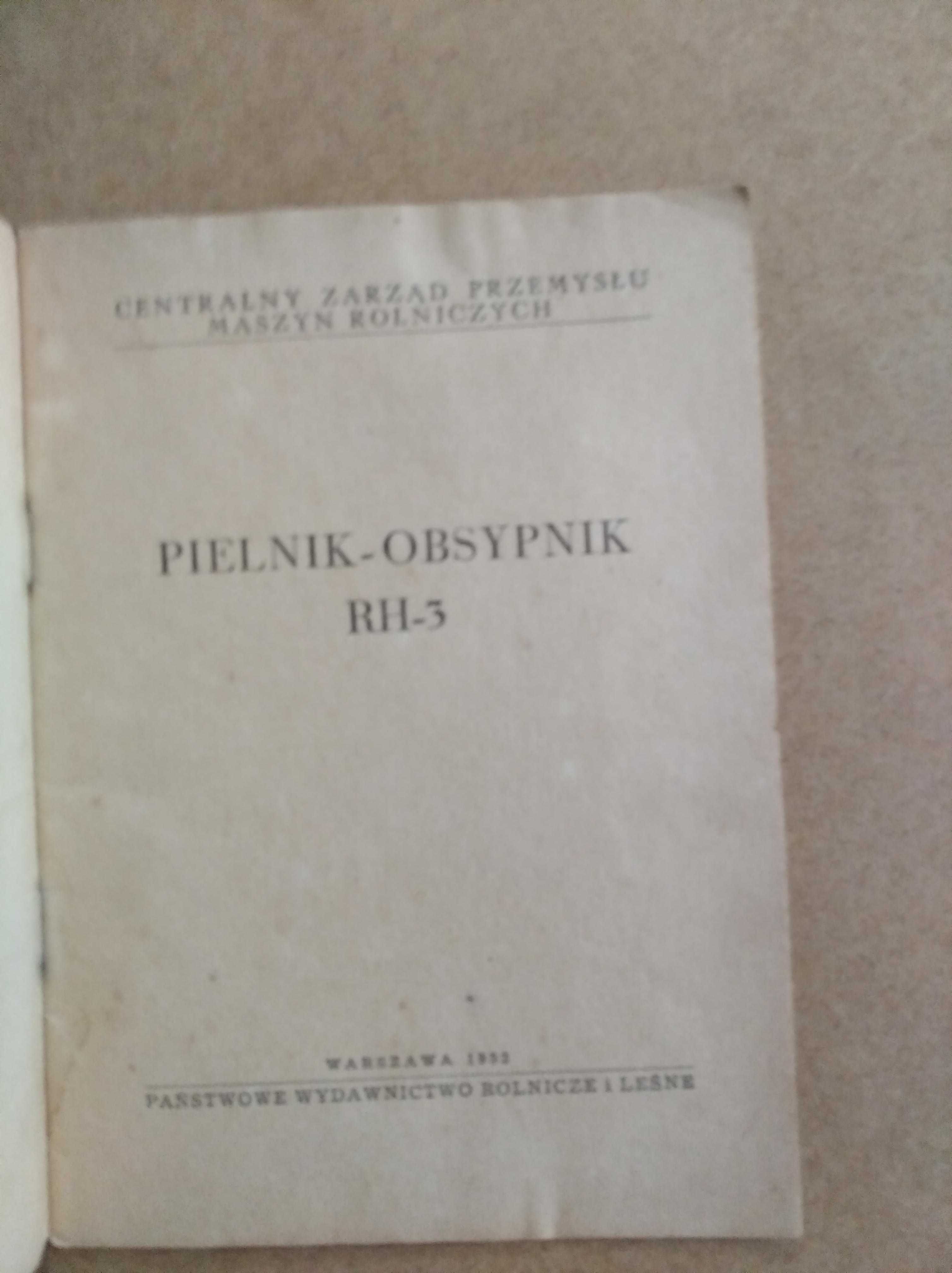 Pielnik obsypnik RH-3 konny do konia  instrukcja obsługi
