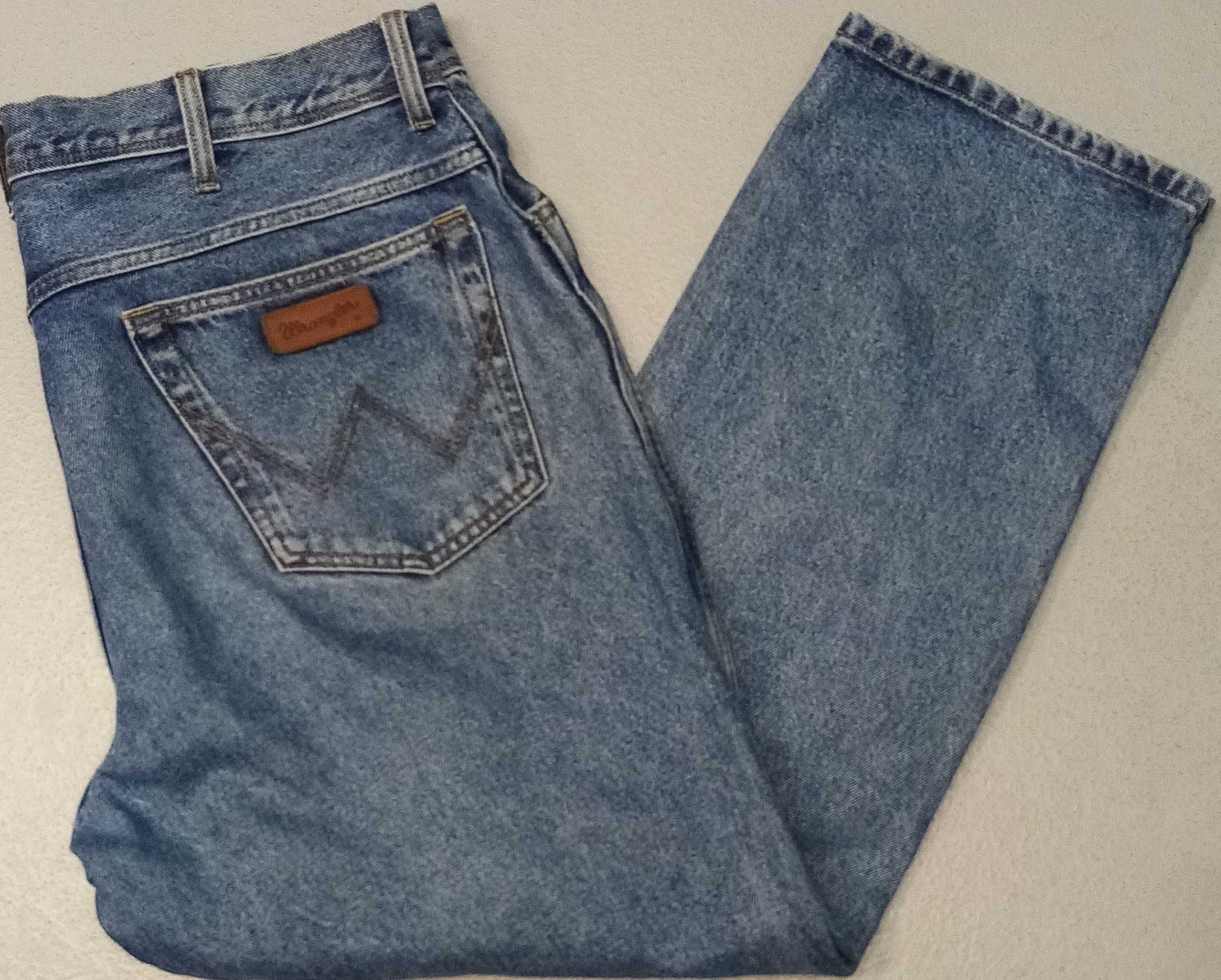 R) WRANGLER oryginalne męskie spodnie jeansowe Roz.40/30