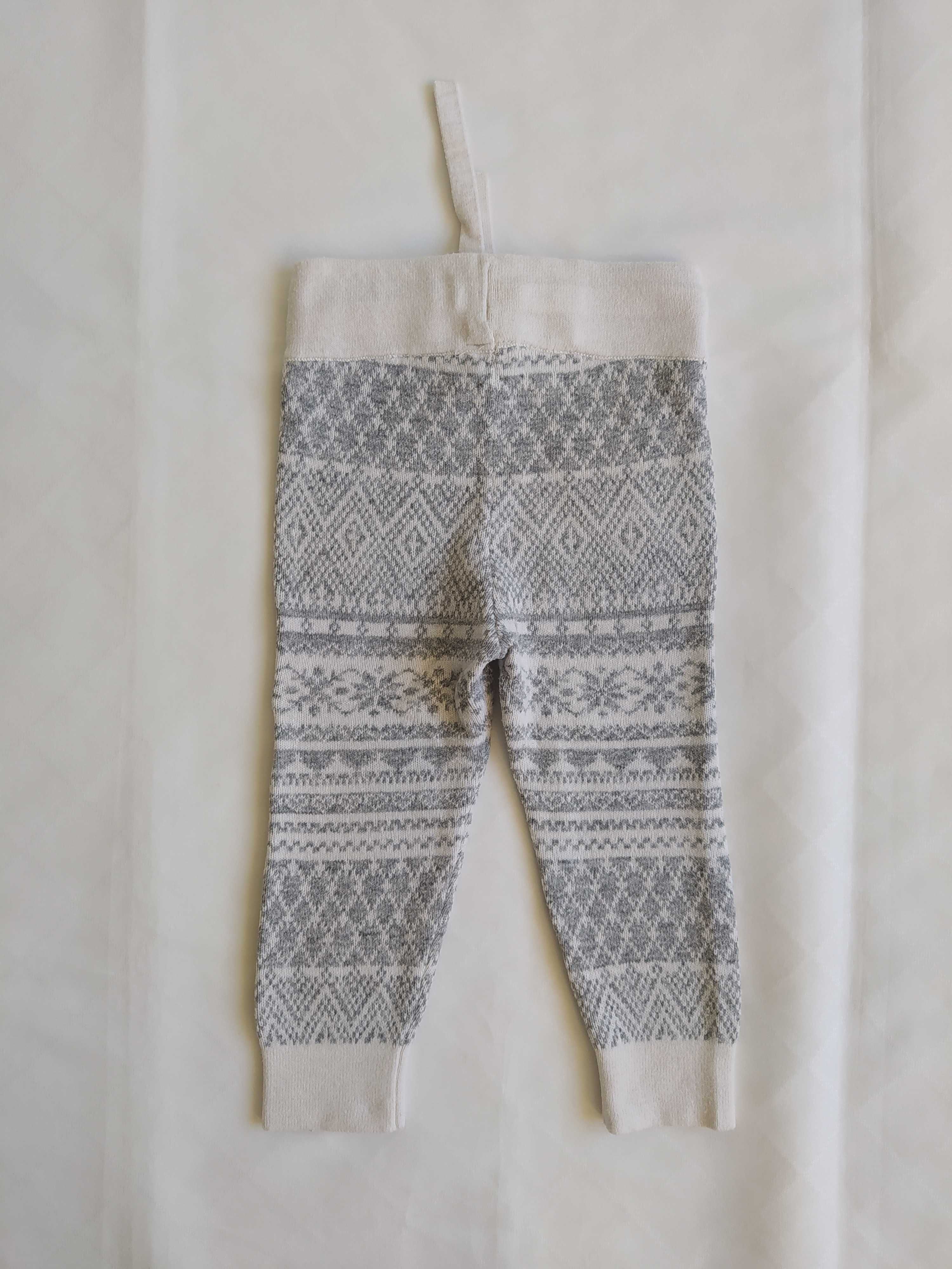 Spodnie getry zimowe H&M 12-18 m-cy / 1-1,5 roku / 86 cm