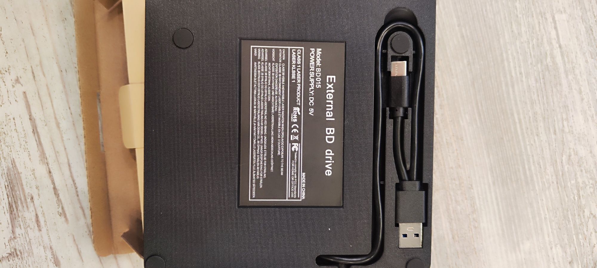 Blu Ray Зовнішній дисковод USB 3.0 + Type-C для читання/запису дисків