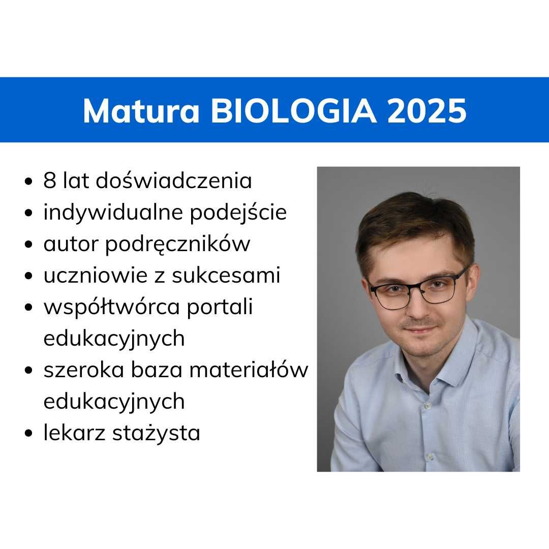 Korepetycje z Biologii (gwarancja WYSOKIEGO wyniku)