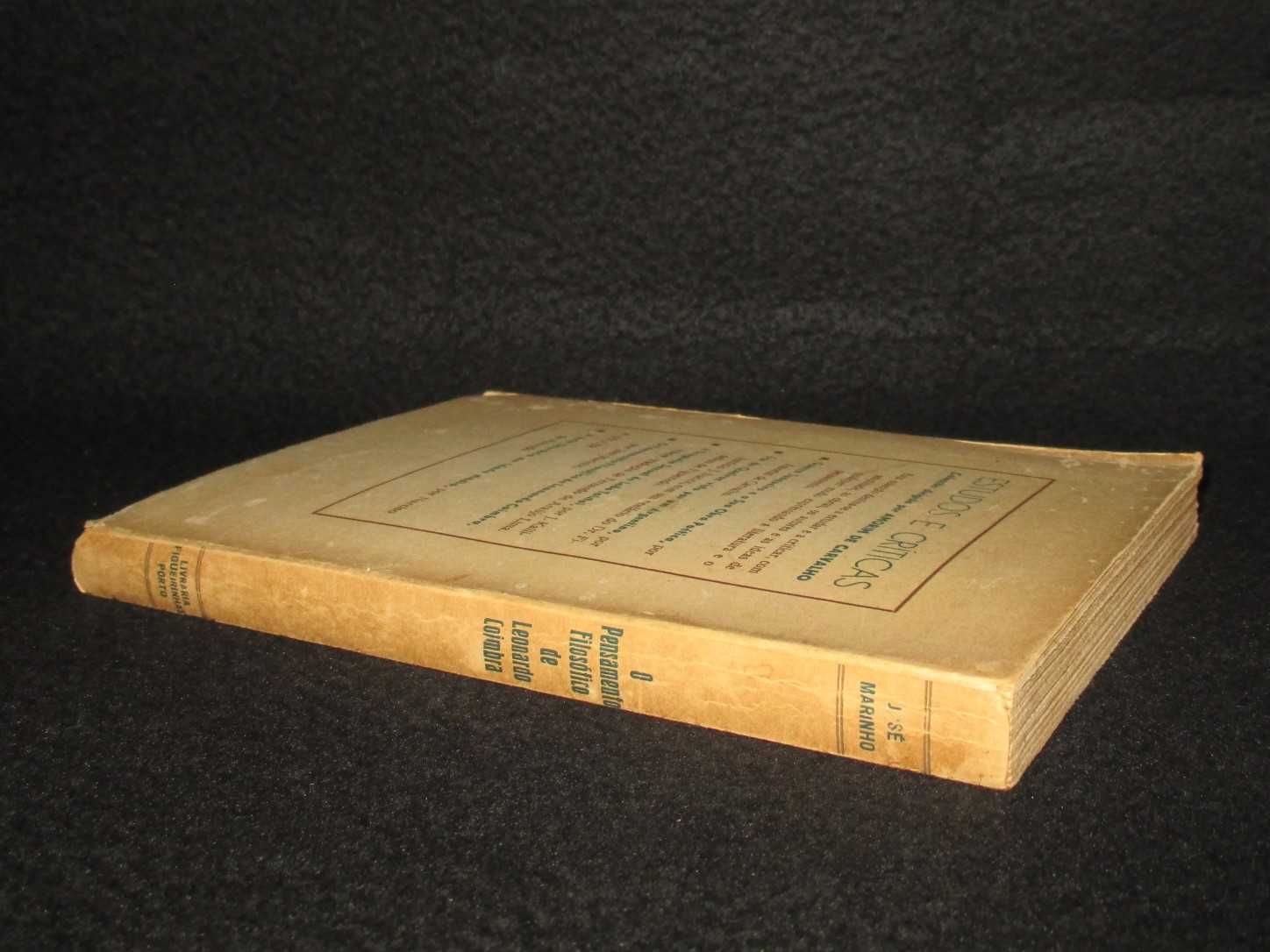 Livro O Pensamento Filosófico de Leonardo Coimbra José Marinho