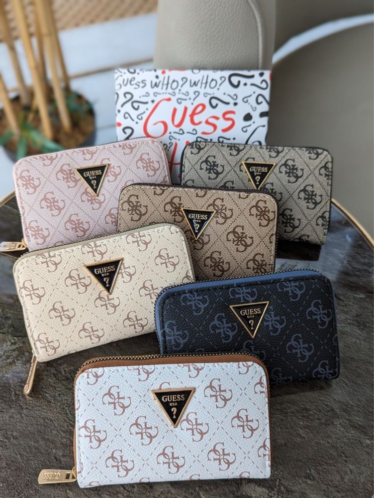 Шок цена! Женский кошелек Гес. Новий маленький жіночий гаманець Guess