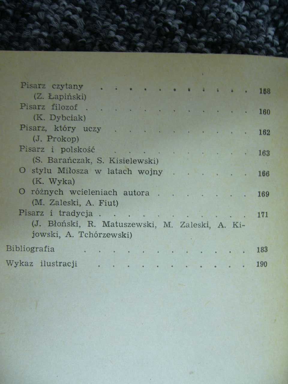 Poezje Czesława Miłosza - Bożena Chrząstowska