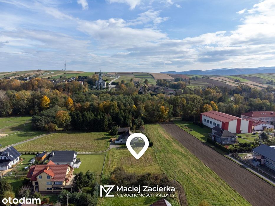Działka budowlana w spokojnej okolicy blisko szkoły Wieprz