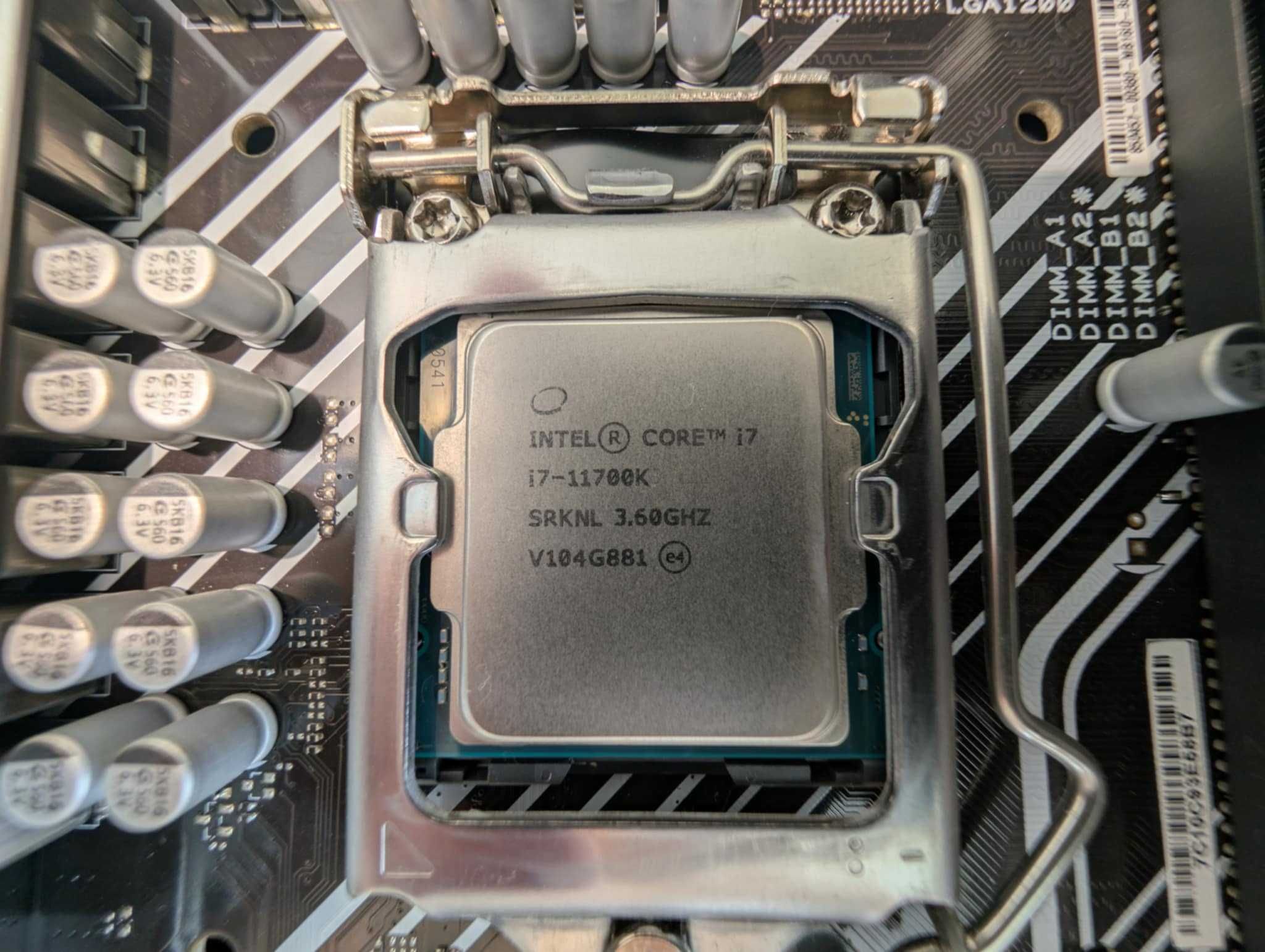 Zestaw płyta procesor ram ASUS Z590-P, i7 11700K, 32GB 3200mhz DDR4