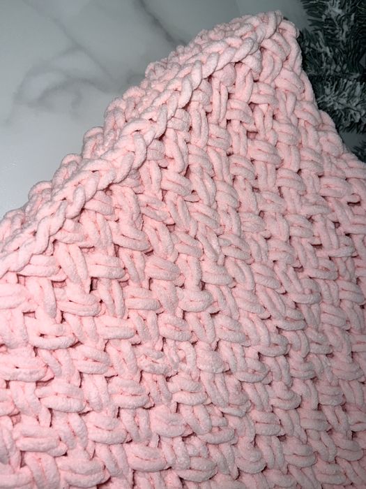 Дитячий плед із алізе пуфі 80х80 см