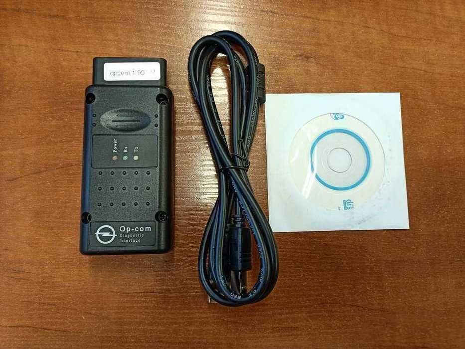 Диагностический авто сканер OPEL OP COM v1.99 obd2 для опеля с прогой