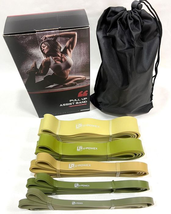 Резиновые петли U-powex Military 44мм/ 24-76 кг, фитнес резинки