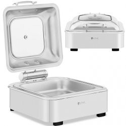 Podgrzewacz do potraw - GN 2/3 - Royal Catering - 5,3 l - okienko