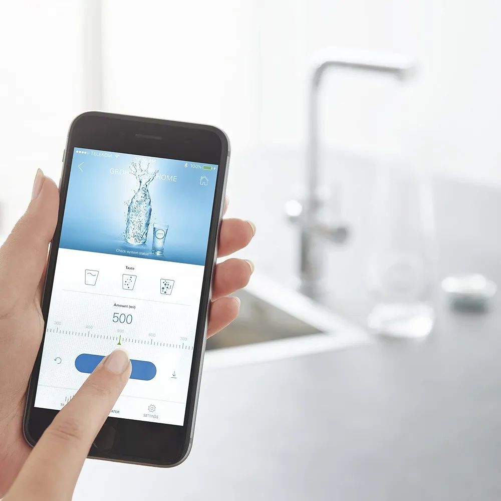 GROHE Blue Home Zestaw z funkcją filtra, WiFi 
do wody gazowanej, Wi-F