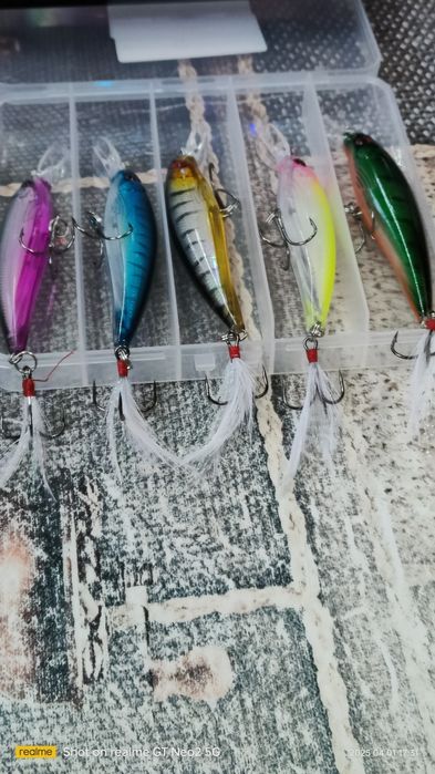 Воблеры 3D новые 2025 года,неоновый хвост.