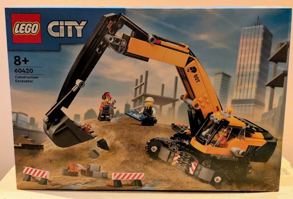 LEGO 60420 żółta koparka