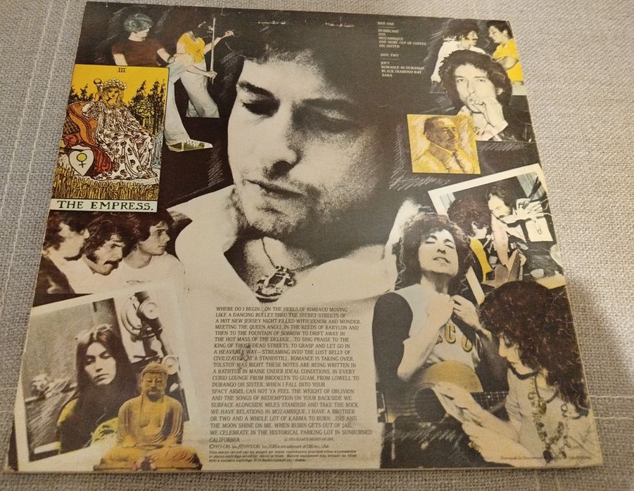 Bob Dylan Desire LP wyd England
