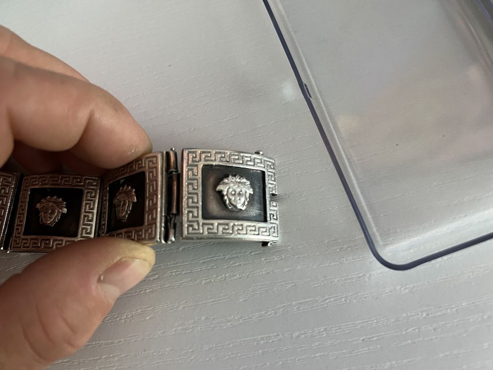 Branzoletks 925 versace zamiana na zloty lancuszek