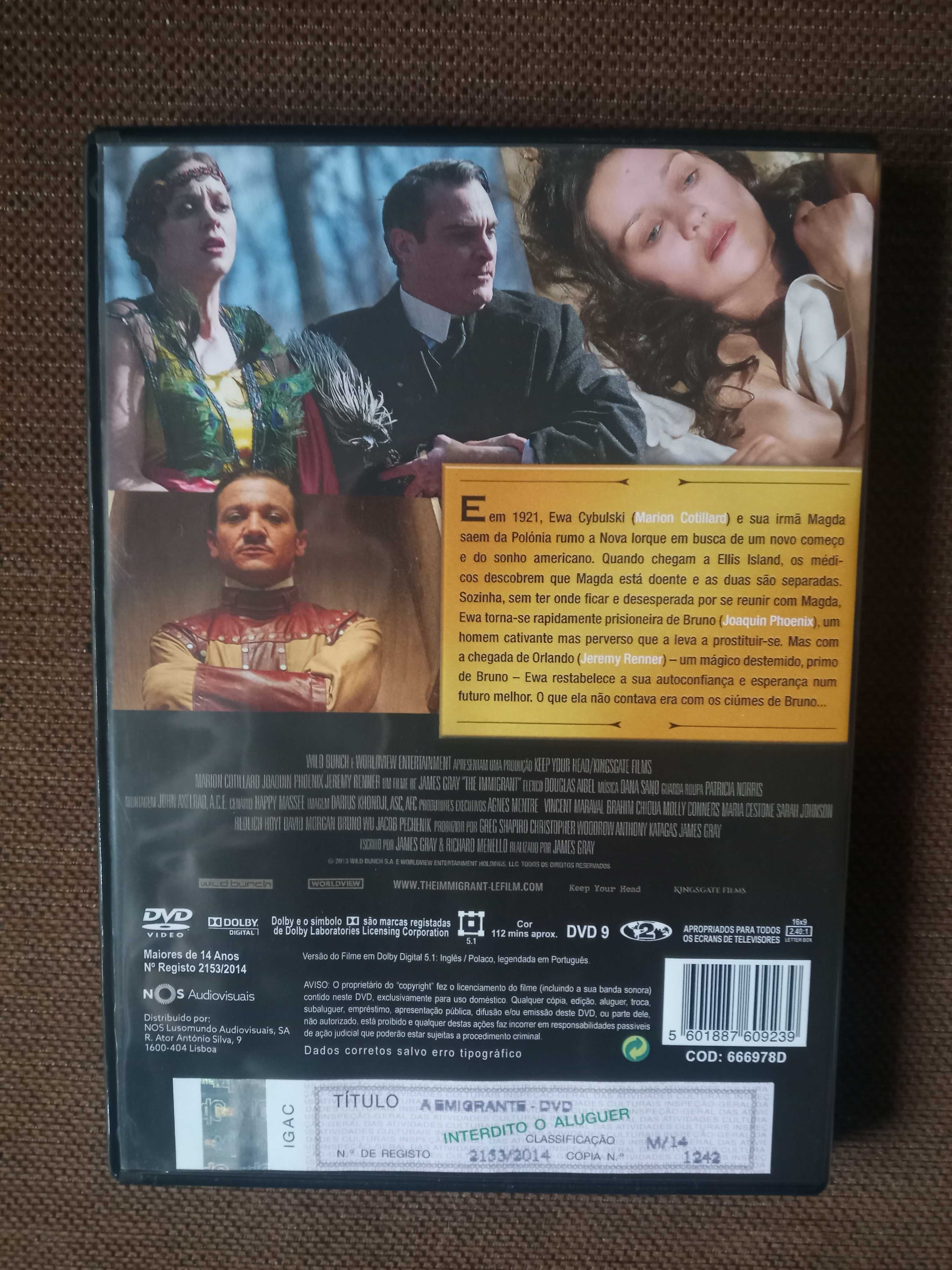 filme dvd original - a emigrante