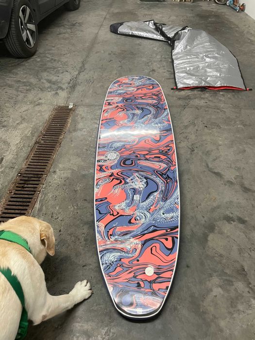 Prancha com Capa de Surf em espuma OLAIAN 7'8''