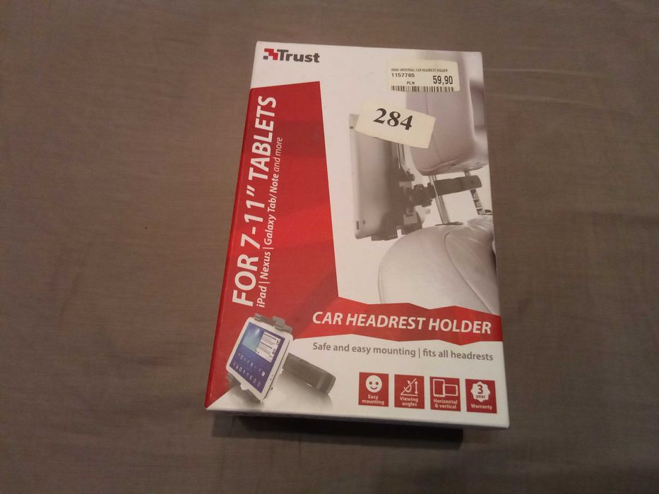 Uchwyt do Tabletu Trust Universal Car Headrest Holder 18639 - aktualne