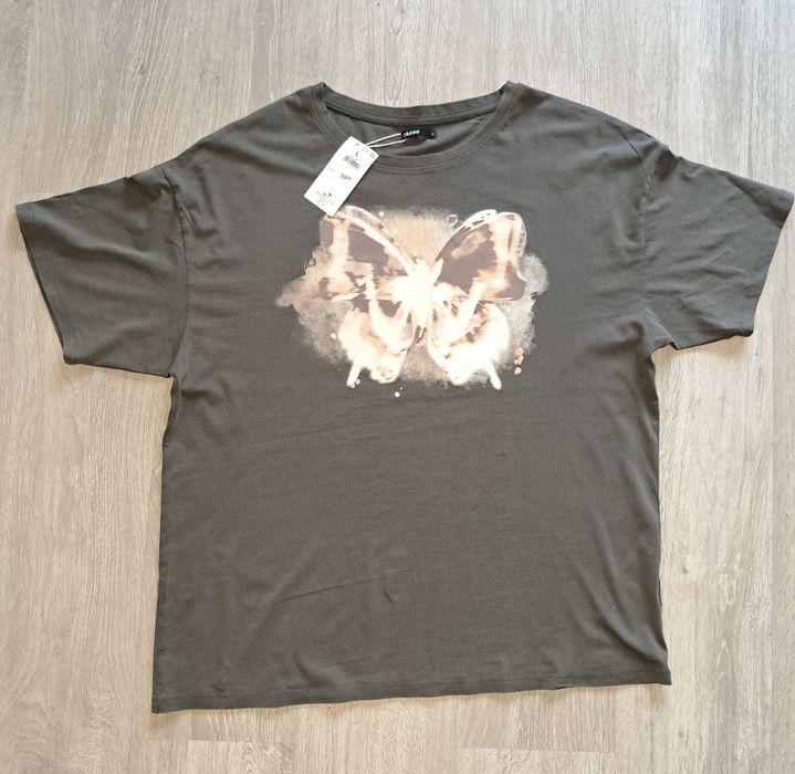 Podkoszulka t-shirt stalowy szary Cropp rozm L/40