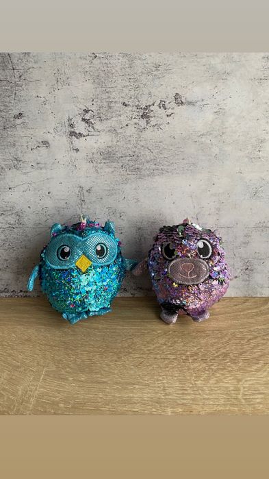 Іграшка м’яка паєтками shimmeez з блискітками перевертаються