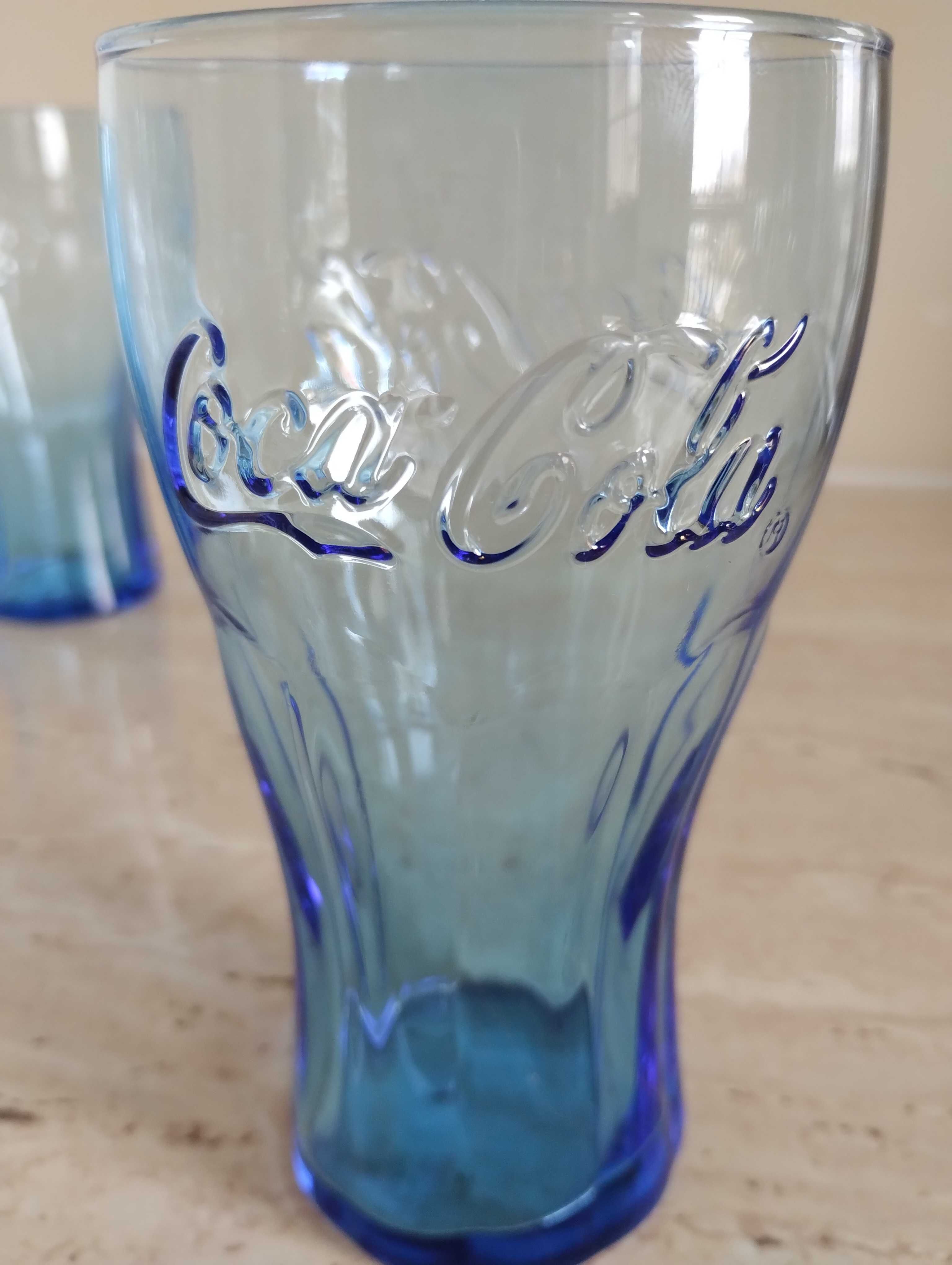 Szklanki coca cola niebieskie