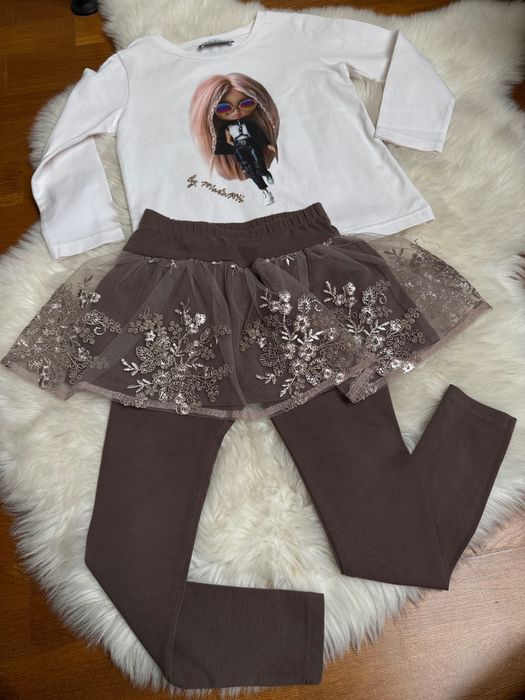 Zestaw legginsy Nala handmade i bluzeczki