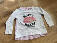 Koszulka bluzka Tłusty czwartek donut worry be happy urodziny h&m 92