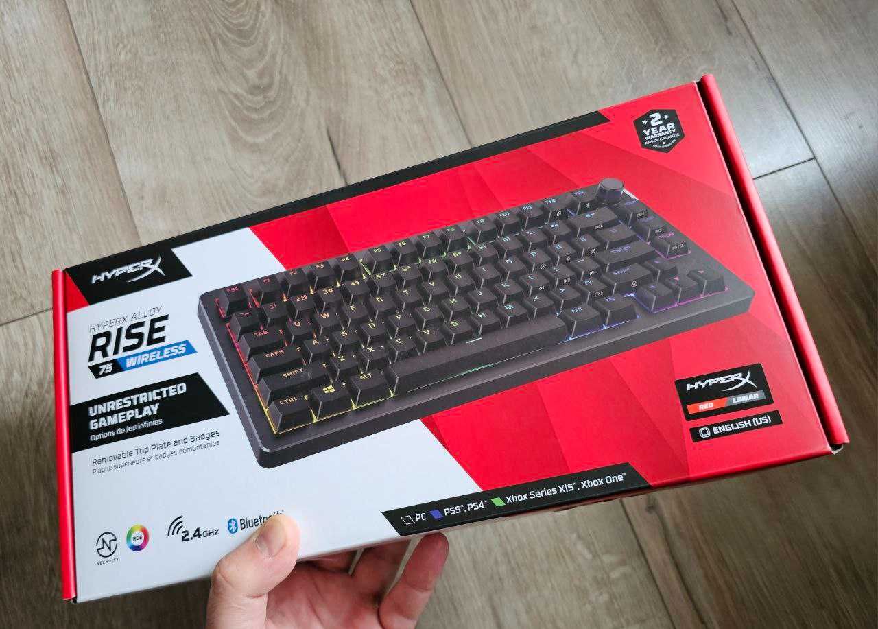 HyperX Alloy Rise 75 Wireless - геймерська бездротова клавіатура