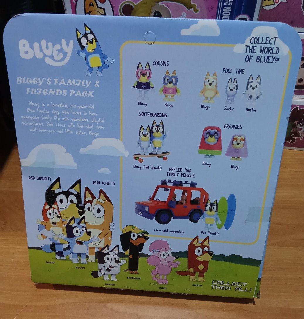 Bluey pack figuras novas em caixa