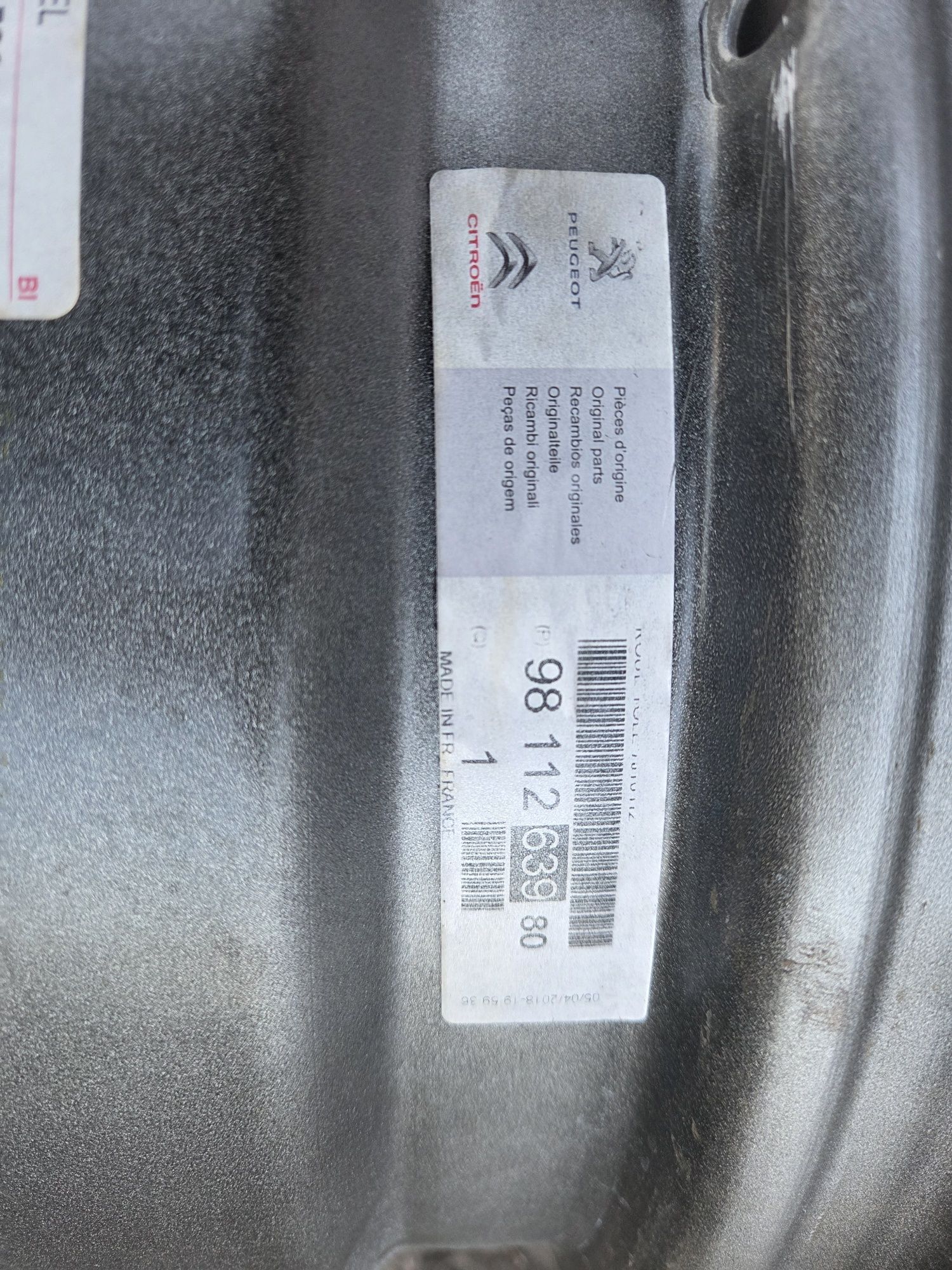 Диски стальні r16, 5×108, Peugeot Expert, Citroën Jumpy