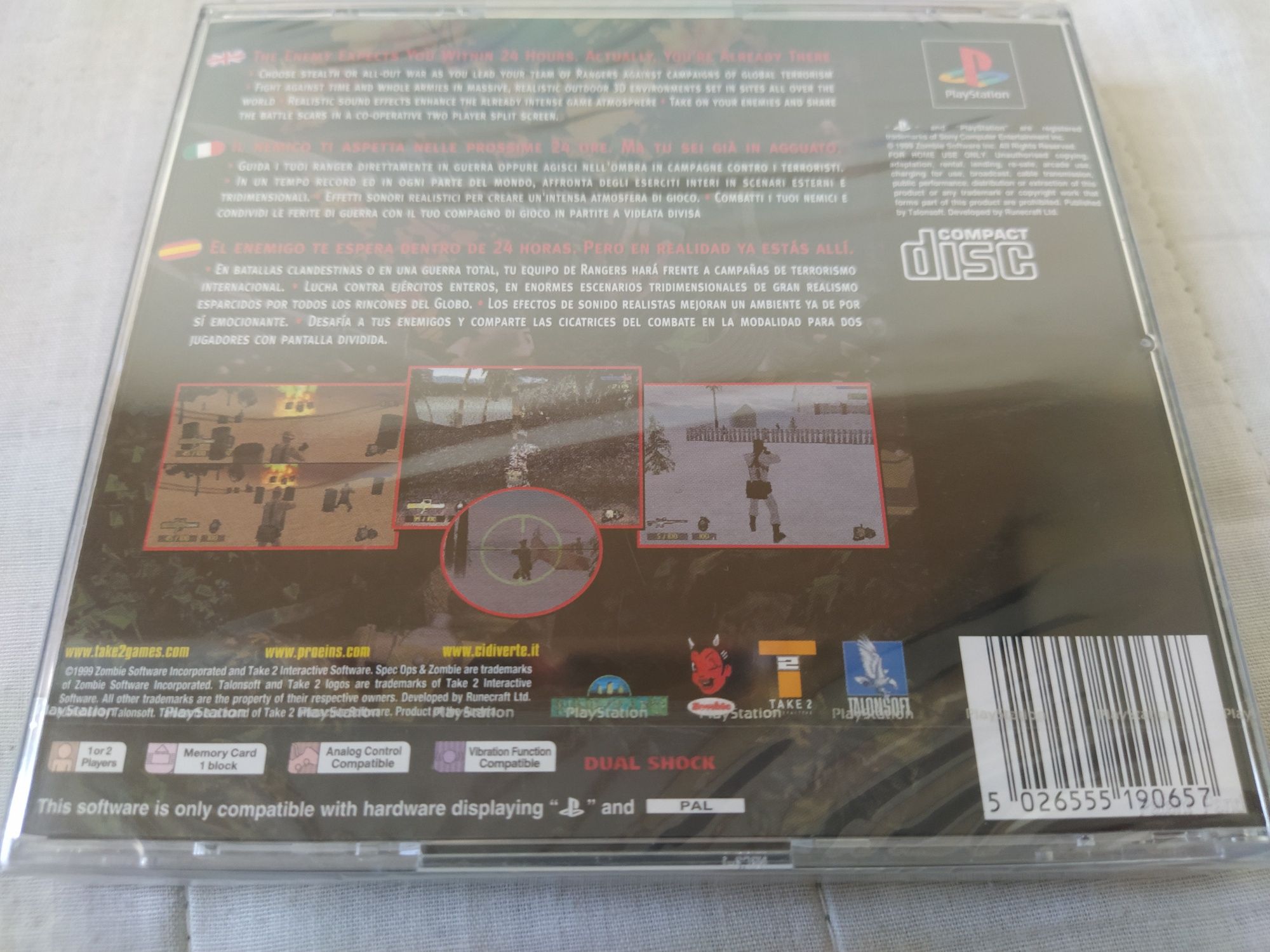 Ps1 psx one PlayStation Spec Ops - Stealth Patrol 3xA FOLIA nowa